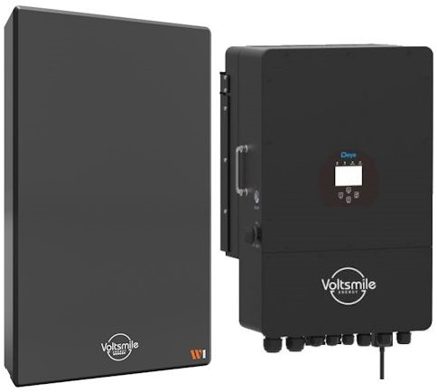 Voltsmile & Deye set 3-fase  8KW  10Kwh batterij